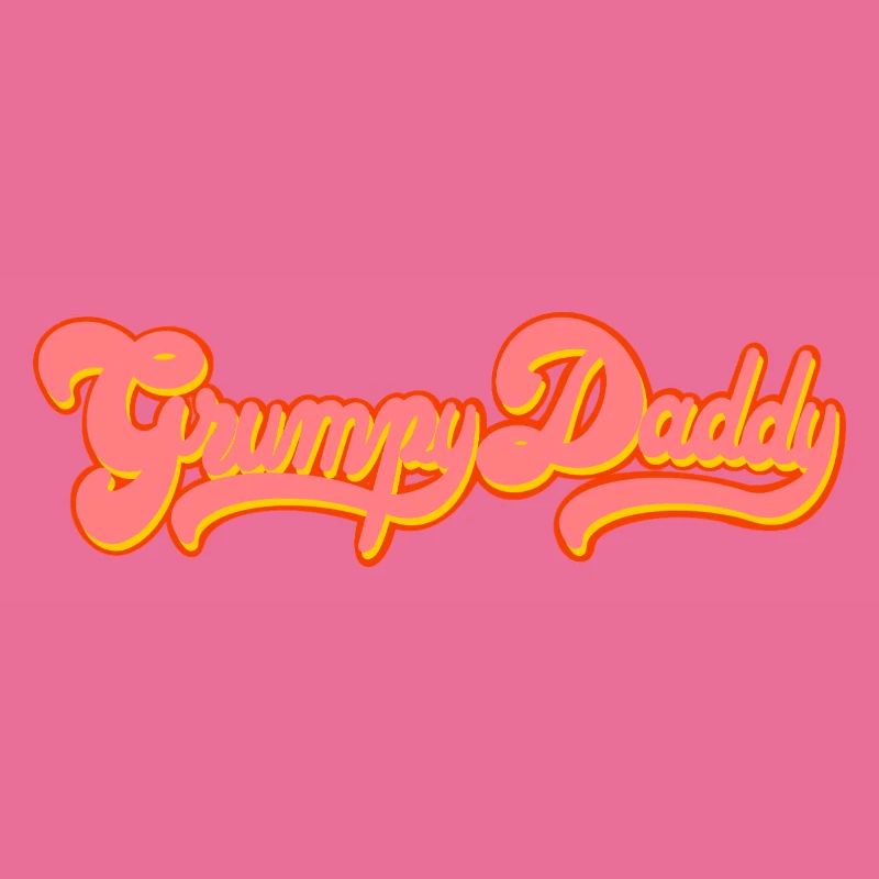 Grumpy Daddy Retro Script - Farbe "Exploitation"