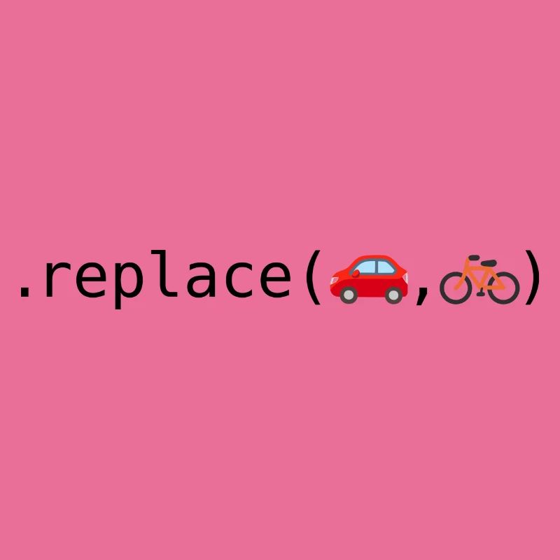 Autos durch Fahrräder ersetzen; Python-Edition