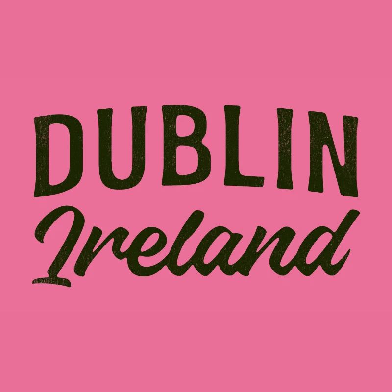 Dublin Ireland Script Typography