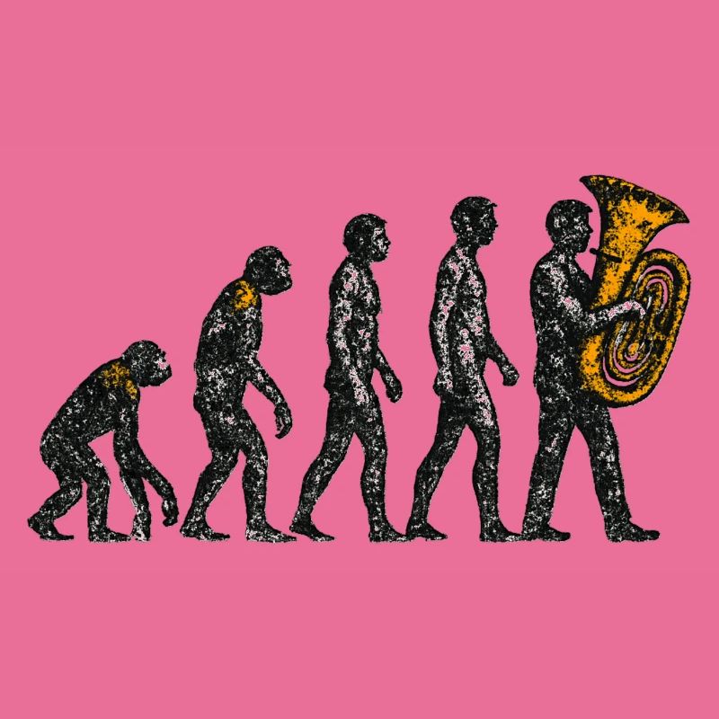 Évolution vers le design grunge du joueur de tuba