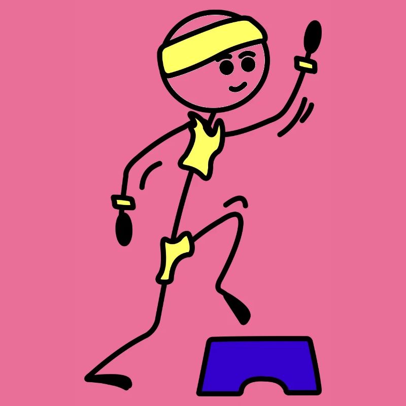 Schritte oder Aerobic Mädchen Trainingsübung