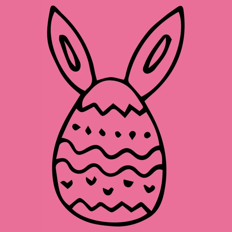 Easter egg with rabbit ears gift idea Easter gift