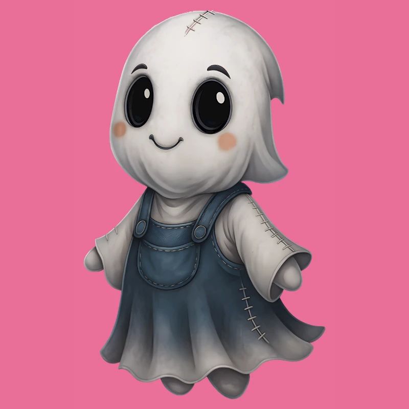 Cute Ghost Friend Patchwork