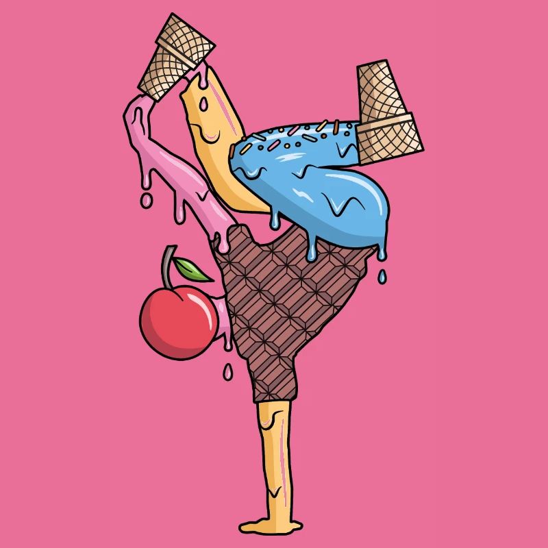 Breakdance Eiscreme Tanz Breakdancer Breakdancing