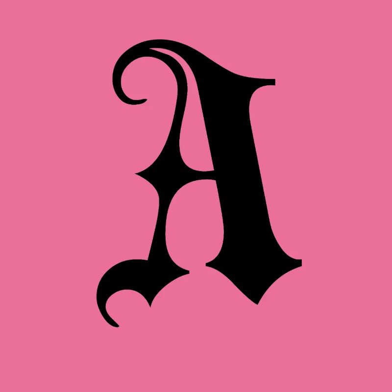 Verziertes Gothic Ein Monogramm