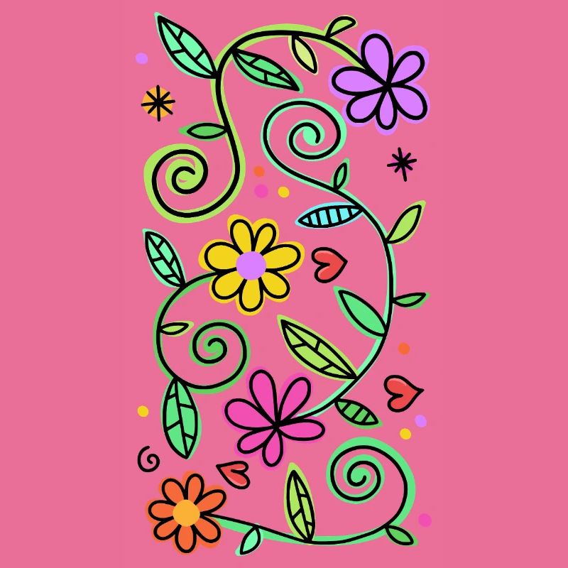 Dekorative Doodle-Gänseblümchen