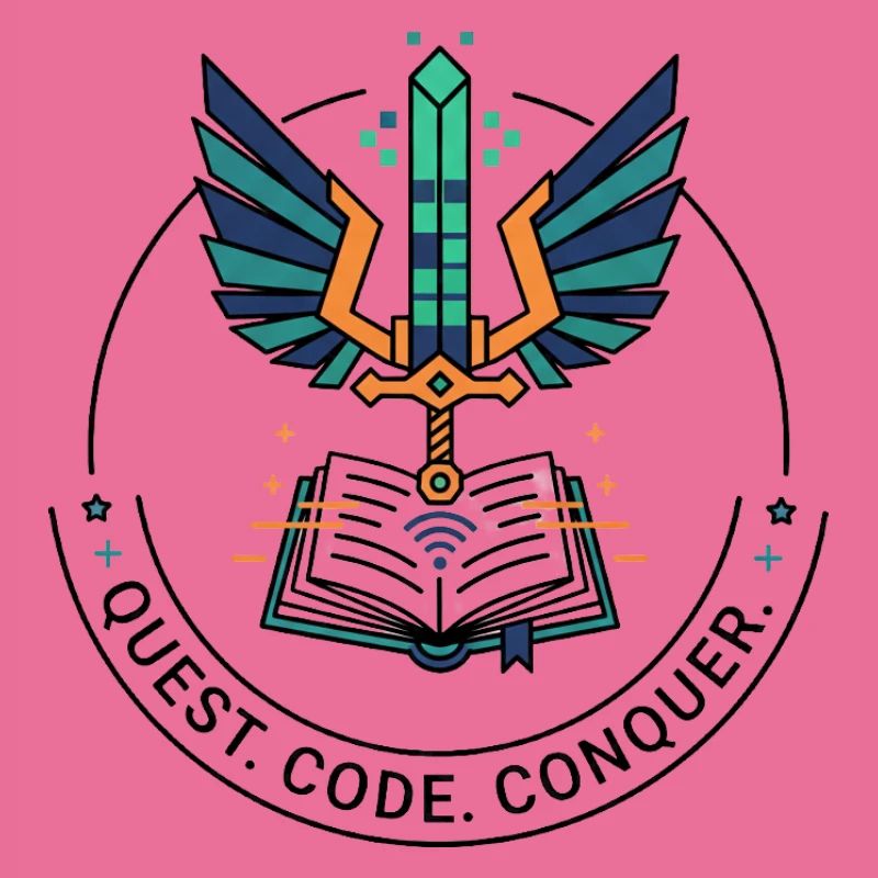 Quest. Code. Conquer Emblem
