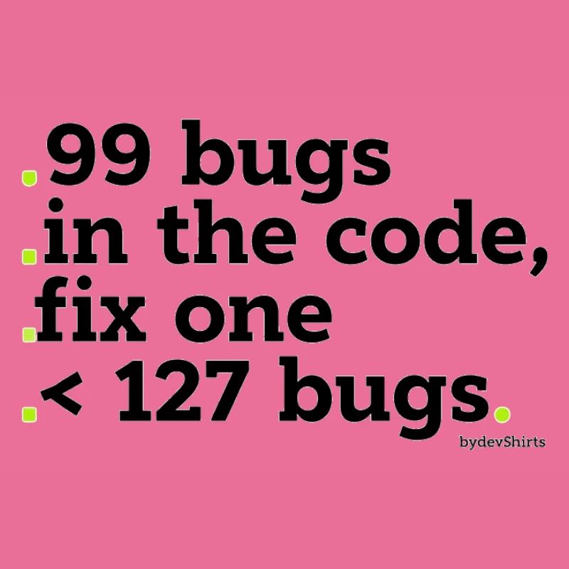 99 bugs dans le code à corriger
