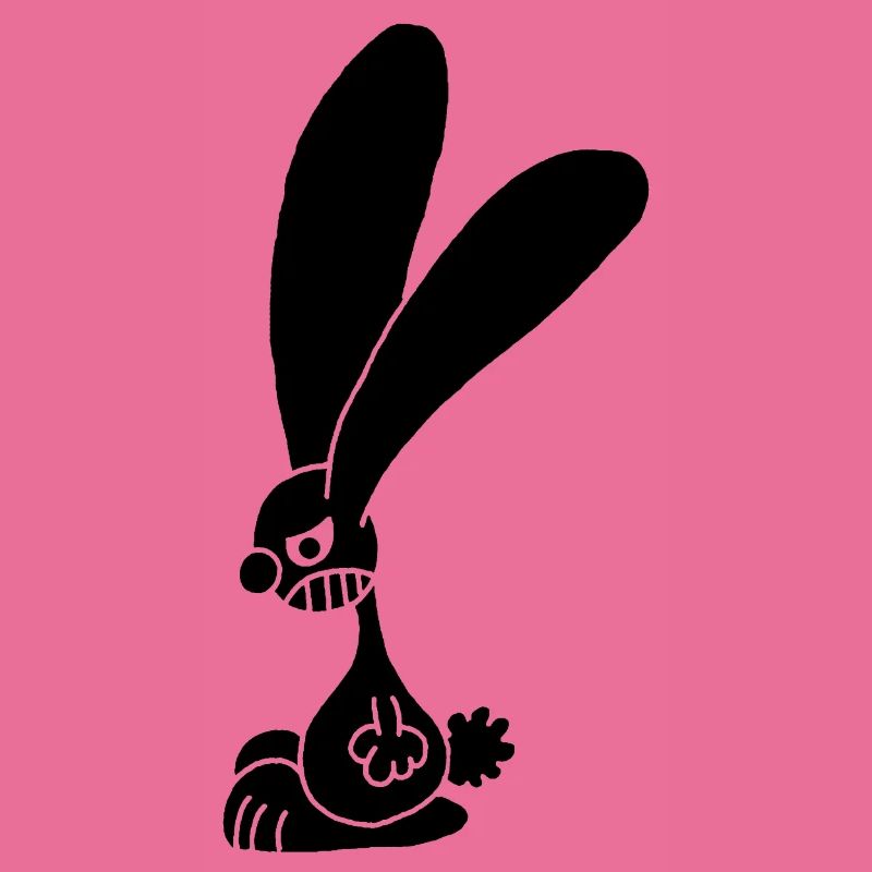 Grumpy Black Rabbit