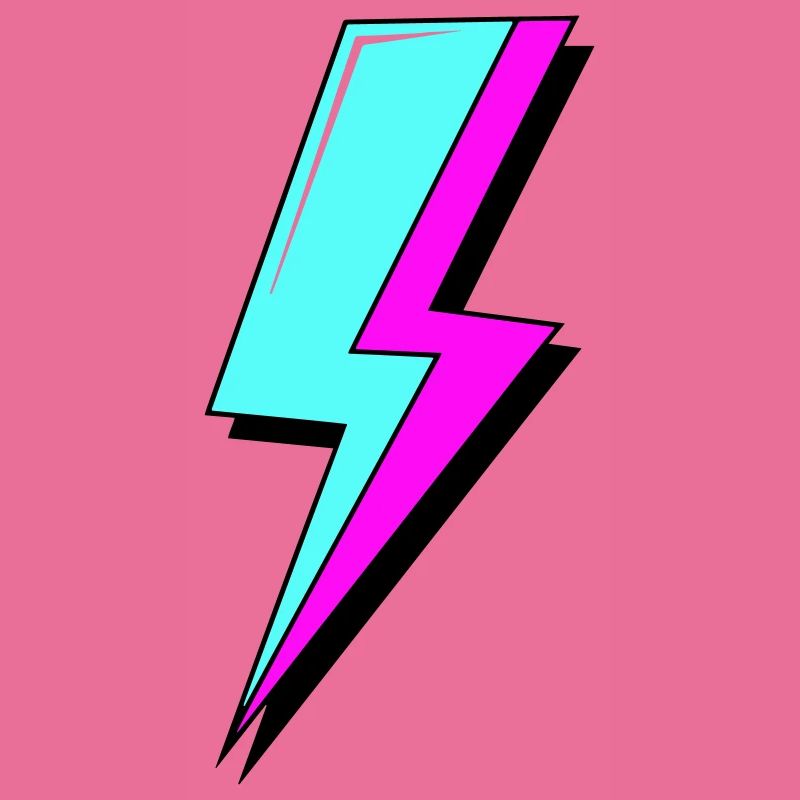 Psychedelic Neon Lightning