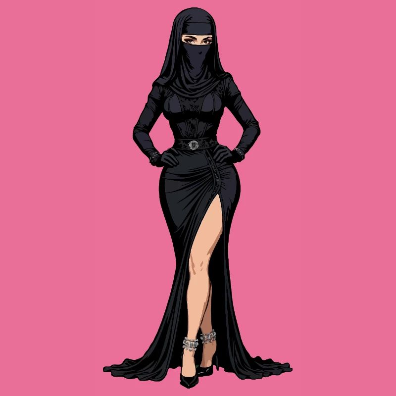 Élégance ninja noire