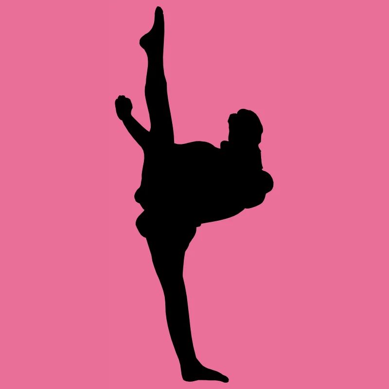 Karate oder Taekwondo High Kick