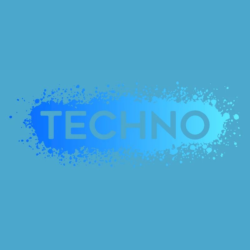 Techno Techno Blue Splat