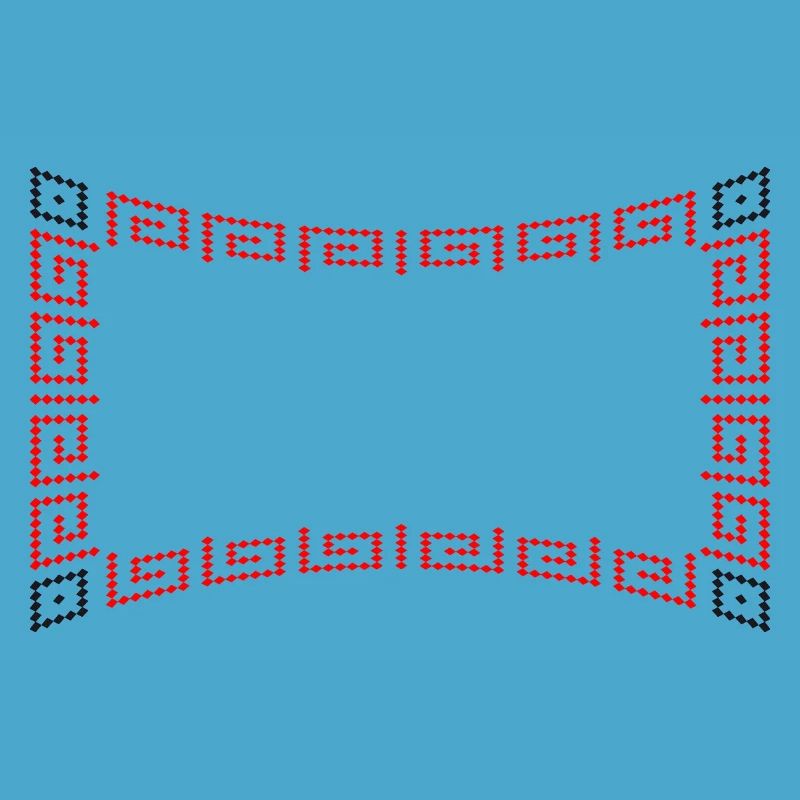 Frame pattern red