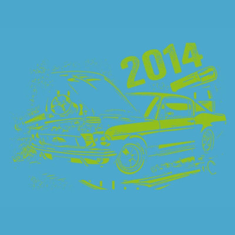 2014 Geburtstag Oldtimer Modell 2014 Vintage 2014