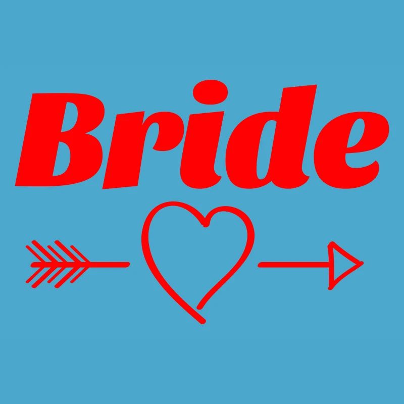 Conception de flèche de coeur de mariée