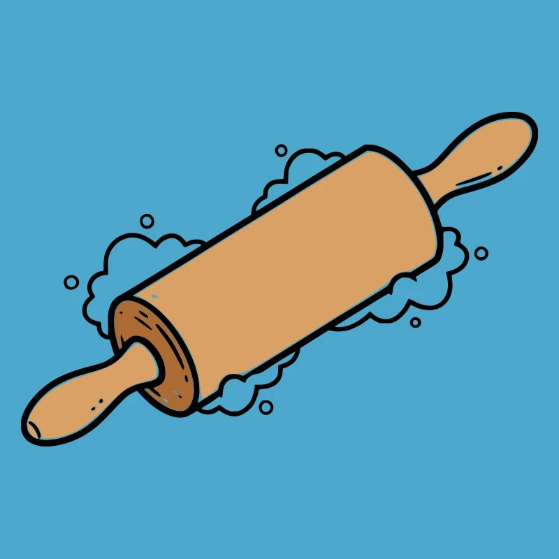 Rolling Pin Rolling Dough Roll Baking