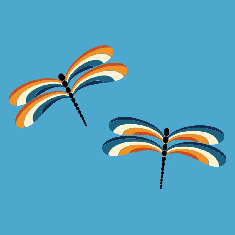 Libellules rétro