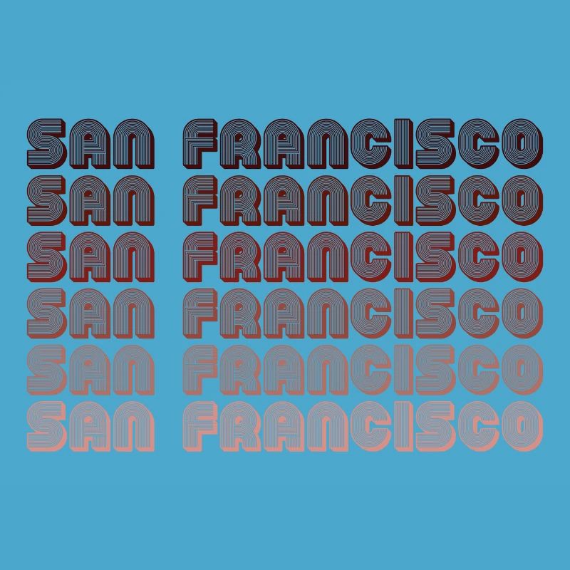 San Francisco Grid Gradient Pattern