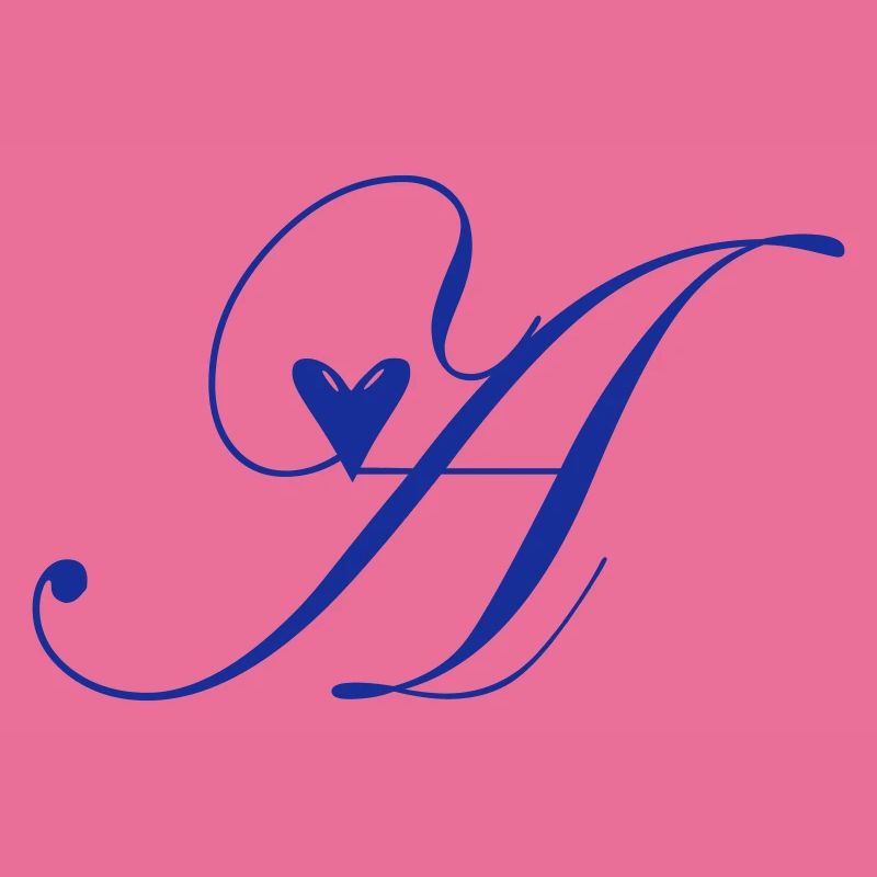 Monogramm A Herz Ranke