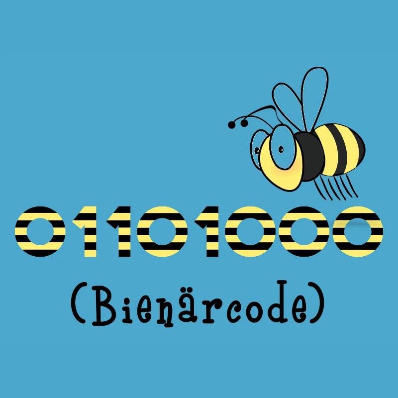 Binärcode Biene Code Informatik Geschenk Honig