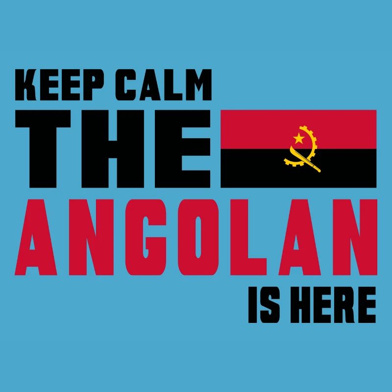 Conception du drapeau Angola Keep Calm