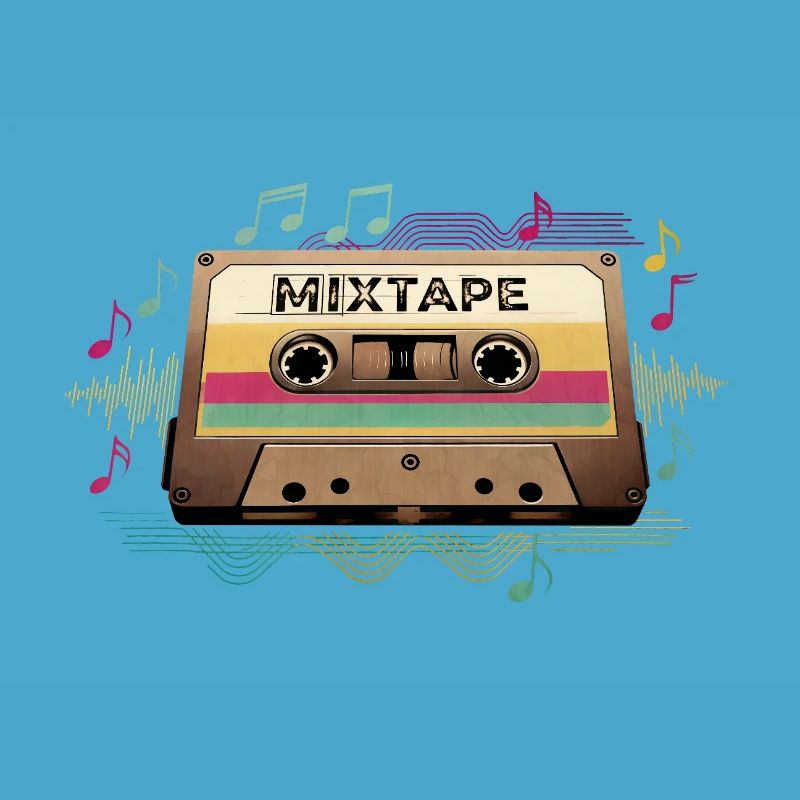 Retro Mixtape NeonNotes