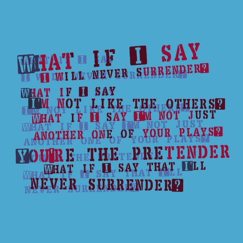 Typographie de la résolution implacable