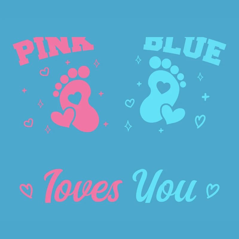 Pink oder Blau Pate liebt dich - Pate