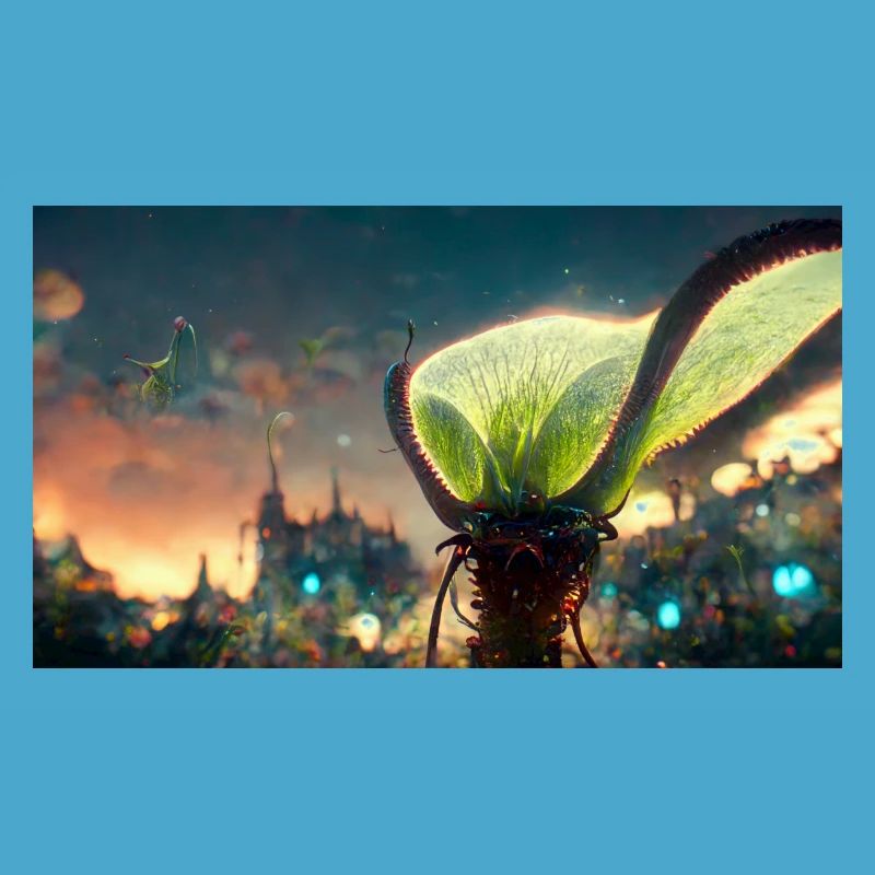 Futuristic Venus flytrap