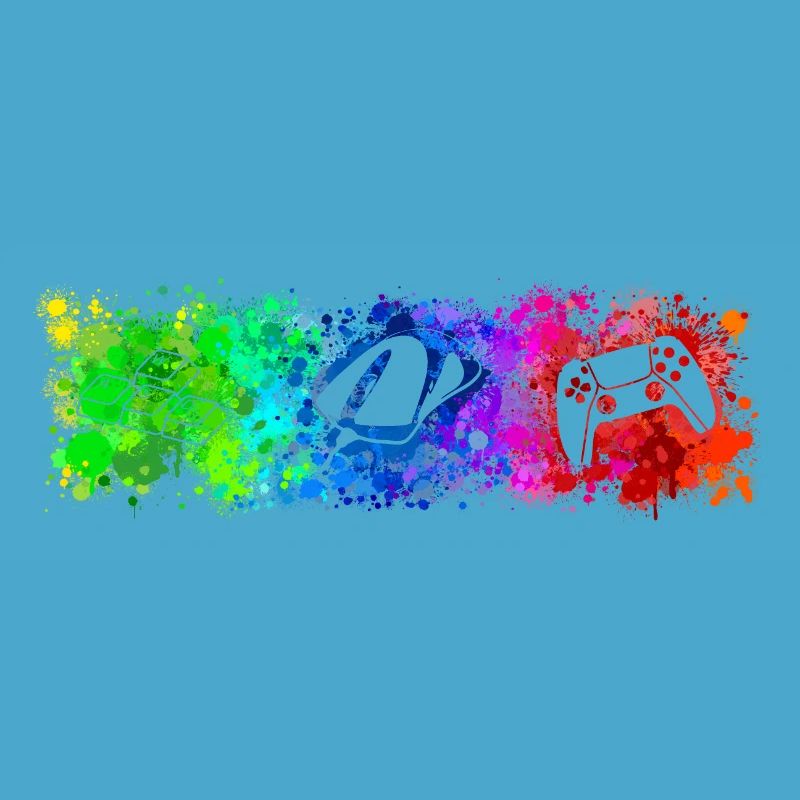 WASD Mouse Controller Rainbow