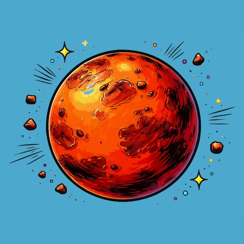 Planète rouge Mars
