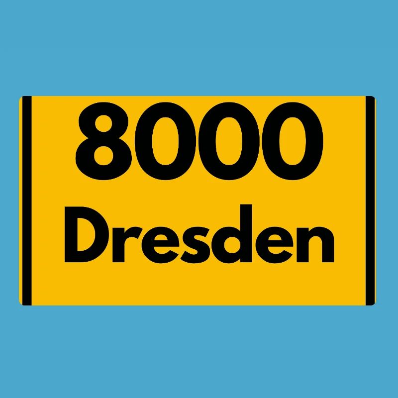 OLD POSTCODE POSTCODE RETRO 8000 DRESDEN ELBE