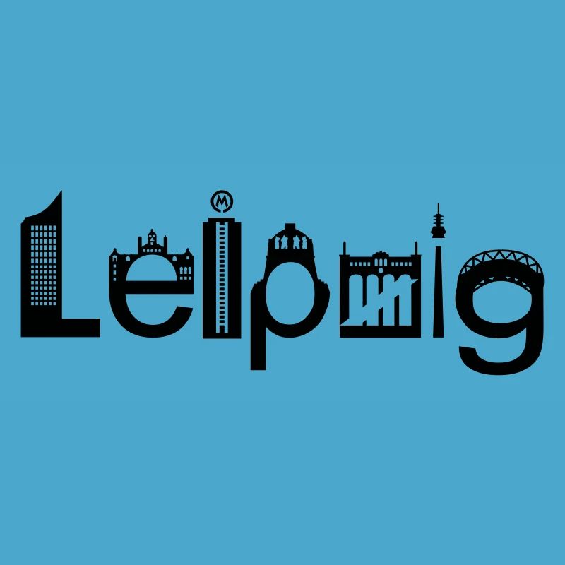 Skyline de Leipzig avec points de repère