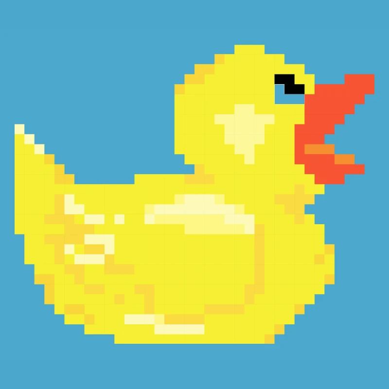 Duck duck pixel retro optics gift poison