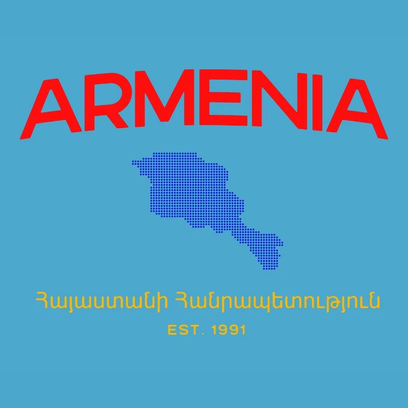 Armenia Map Script Emblem