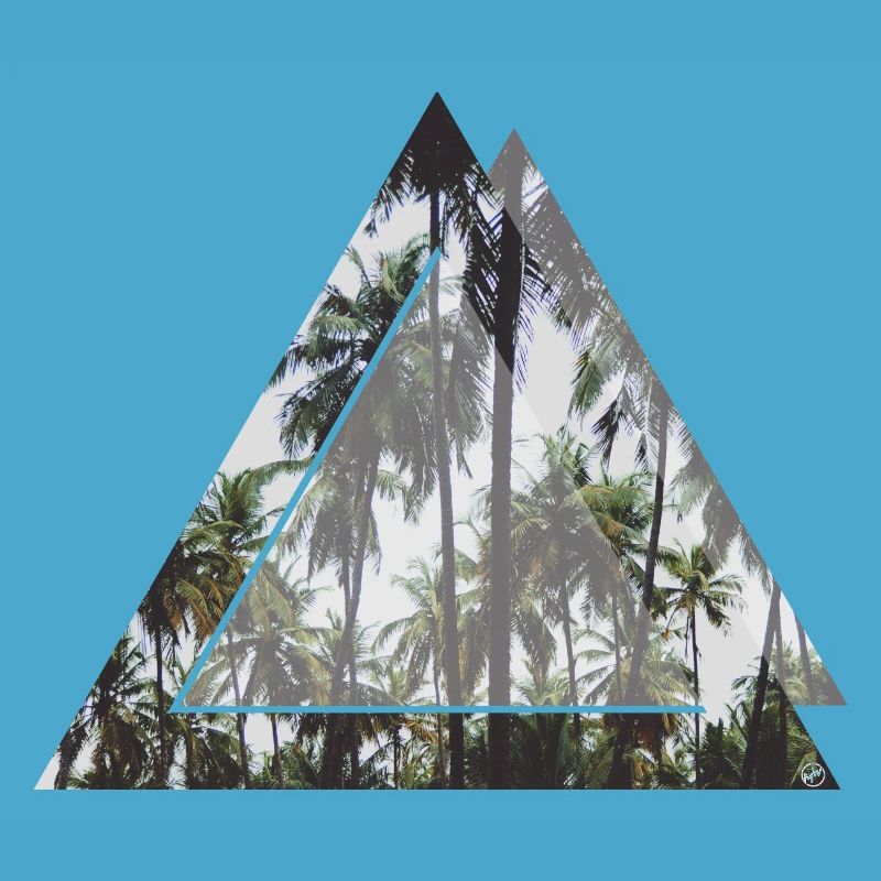 Triangular palm trees