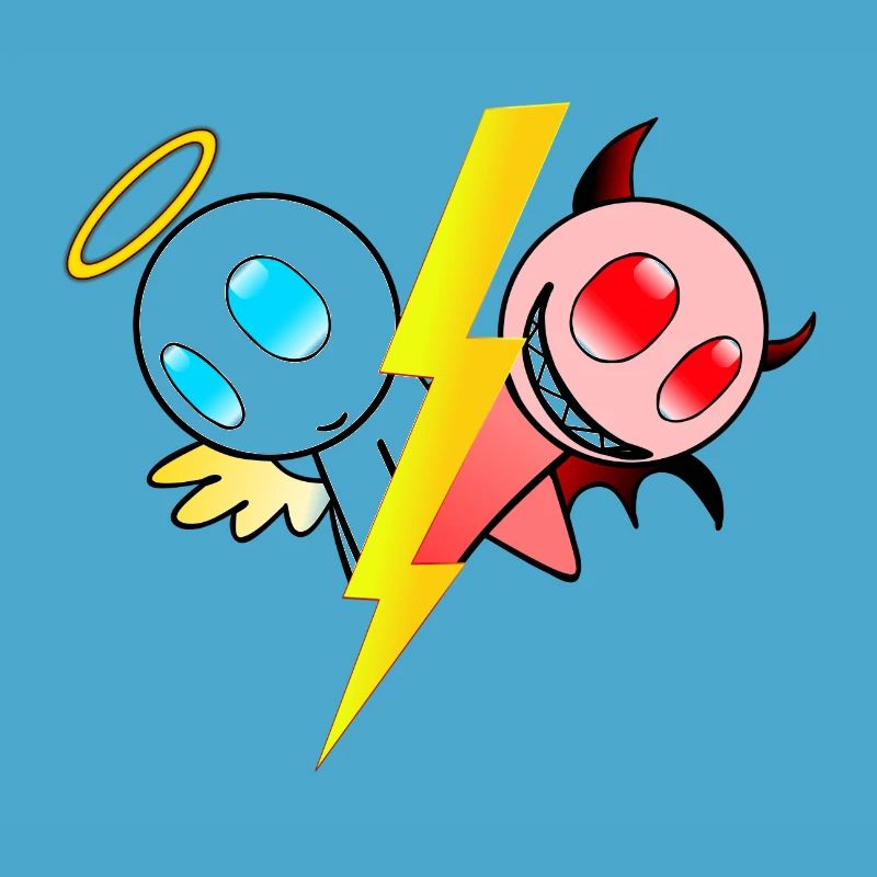 Engel oder Teufel. Gut oder böse. Lieb oder frech