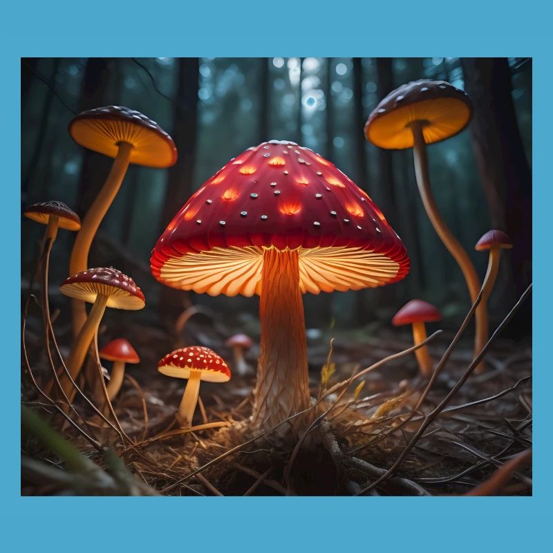 Glowing Toadstools