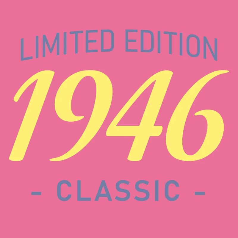 80 Year Old 1946 Typography Bold Tee