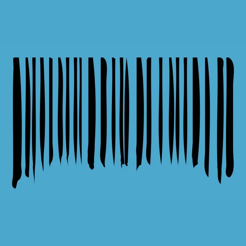 Barcode Striche Linien Gekritzelt Strichcode Scan