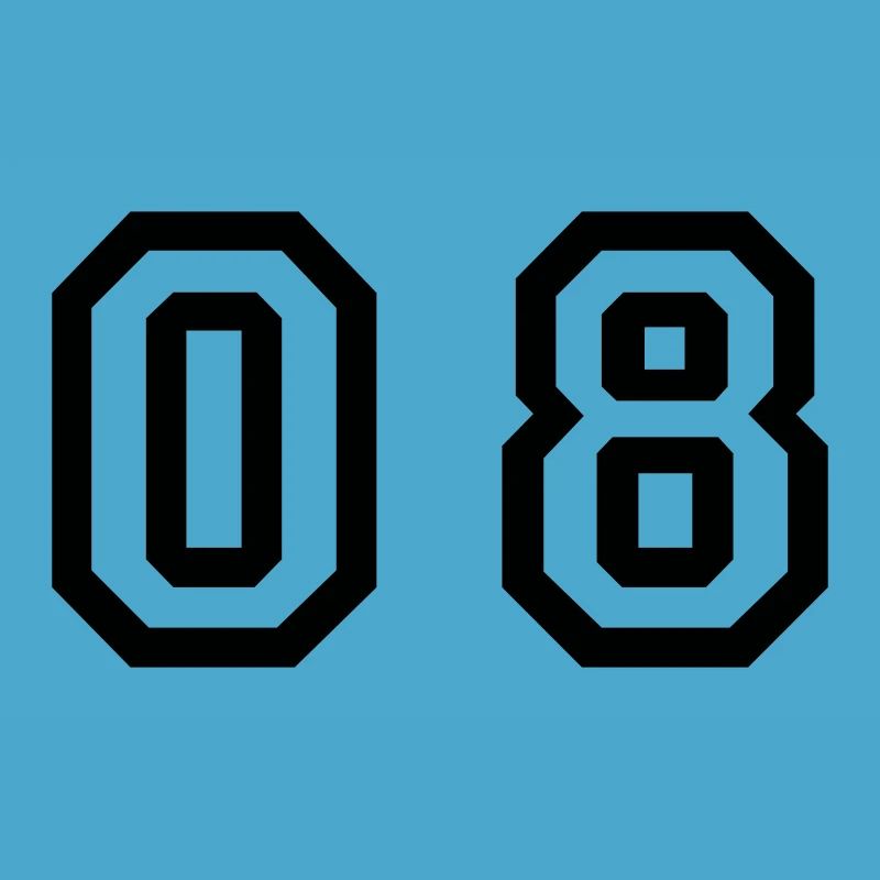 number - 08 - zero eight