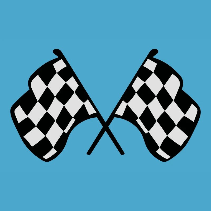Drapeaux de course à damier