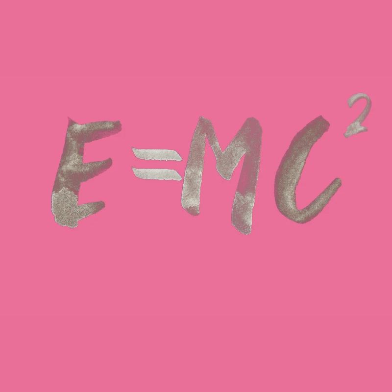 E MC2 Energy Physics Science Saying Font