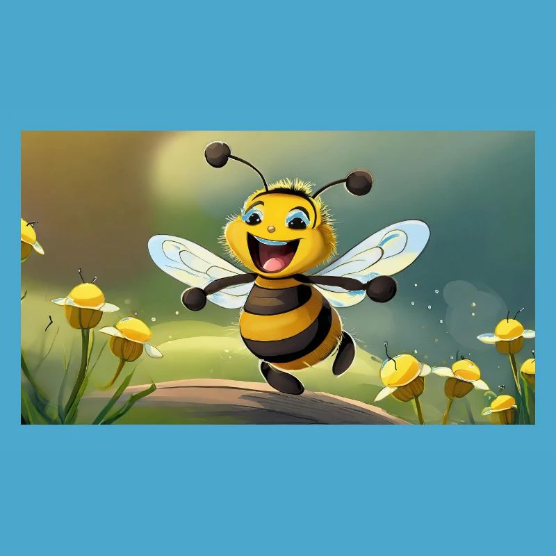 Pun ambiguous expression – HapBee (Happy Bee)