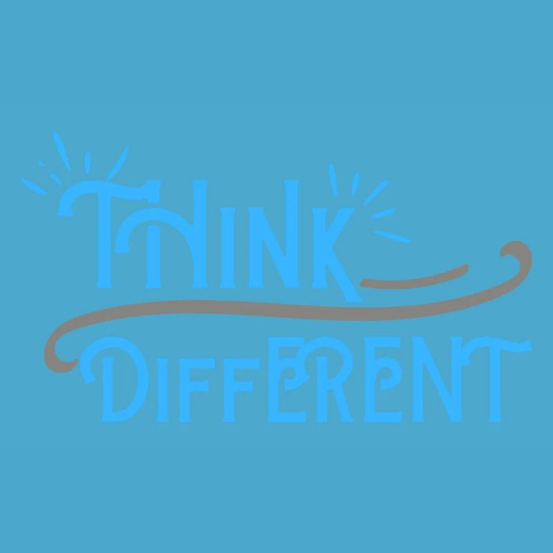 Think Differnet Blaue Grau Design