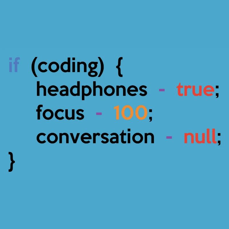 If Coding Headphones 100% Software Developer Progr