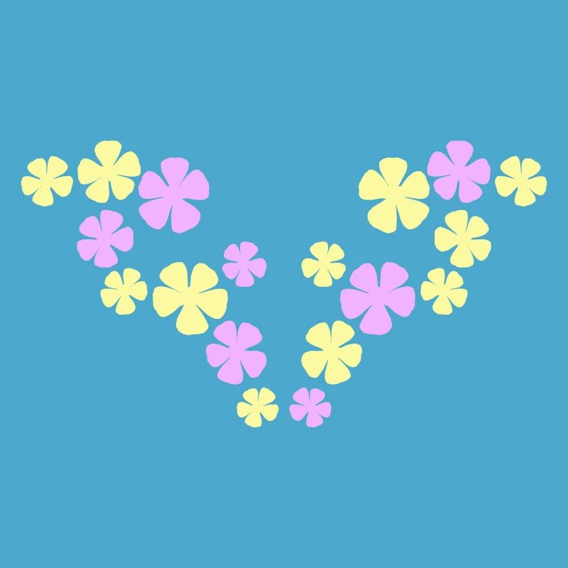 Many Pretty Flowers Colorful Decorative Pattern Beautiful
