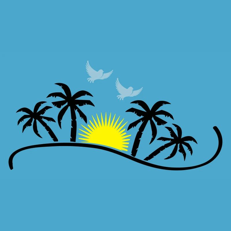 oiseaux coucher de soleil