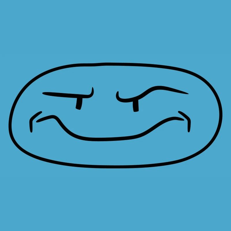 head funny face monster skeptical cool comic